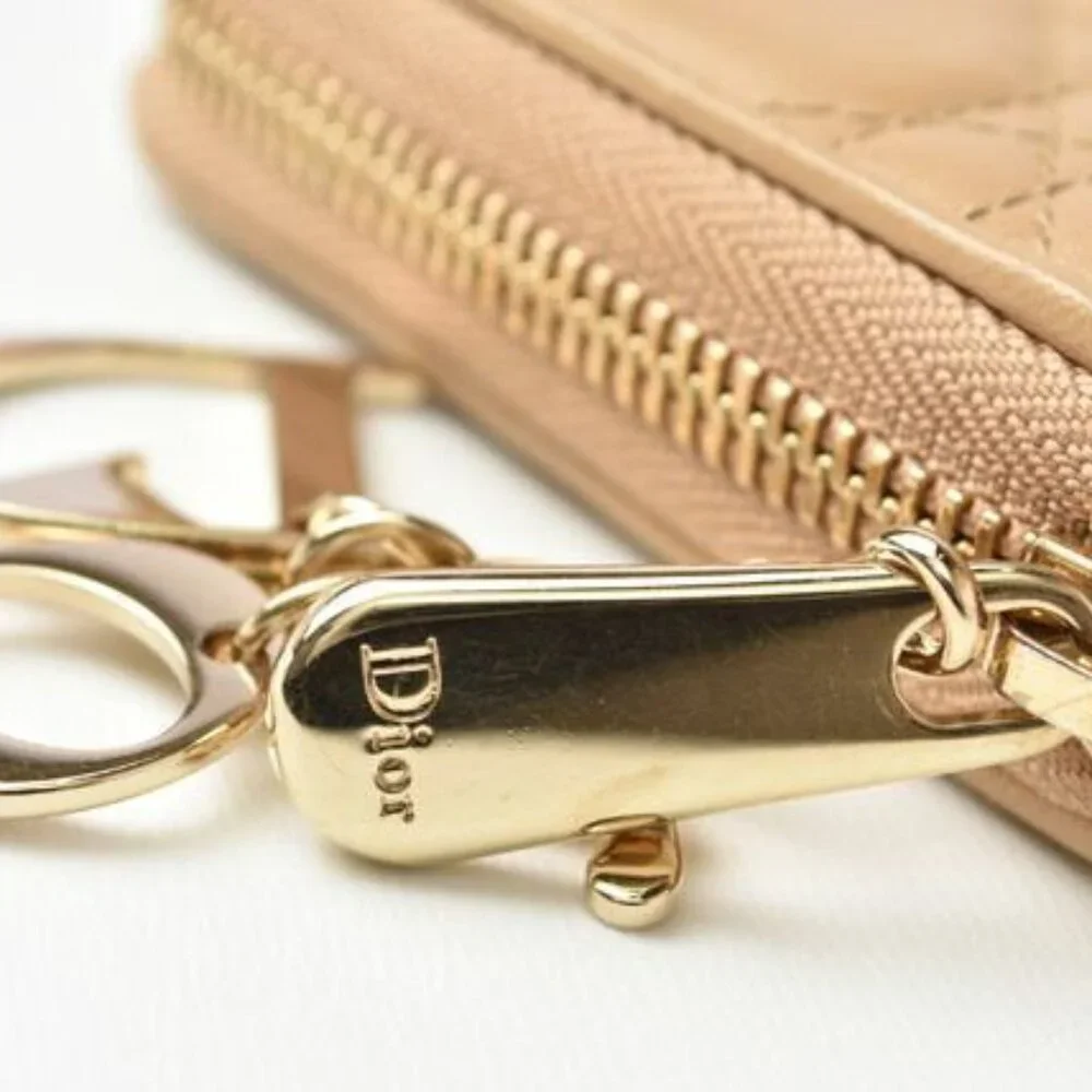 Christian Dior Wallet Long Wallet Iss Imo Beige